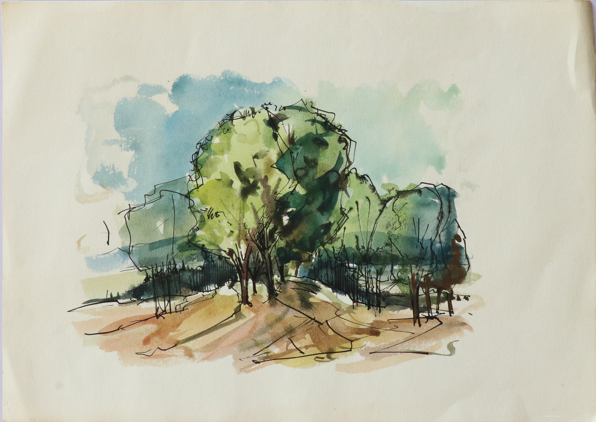 Landschaft mit Bäumen